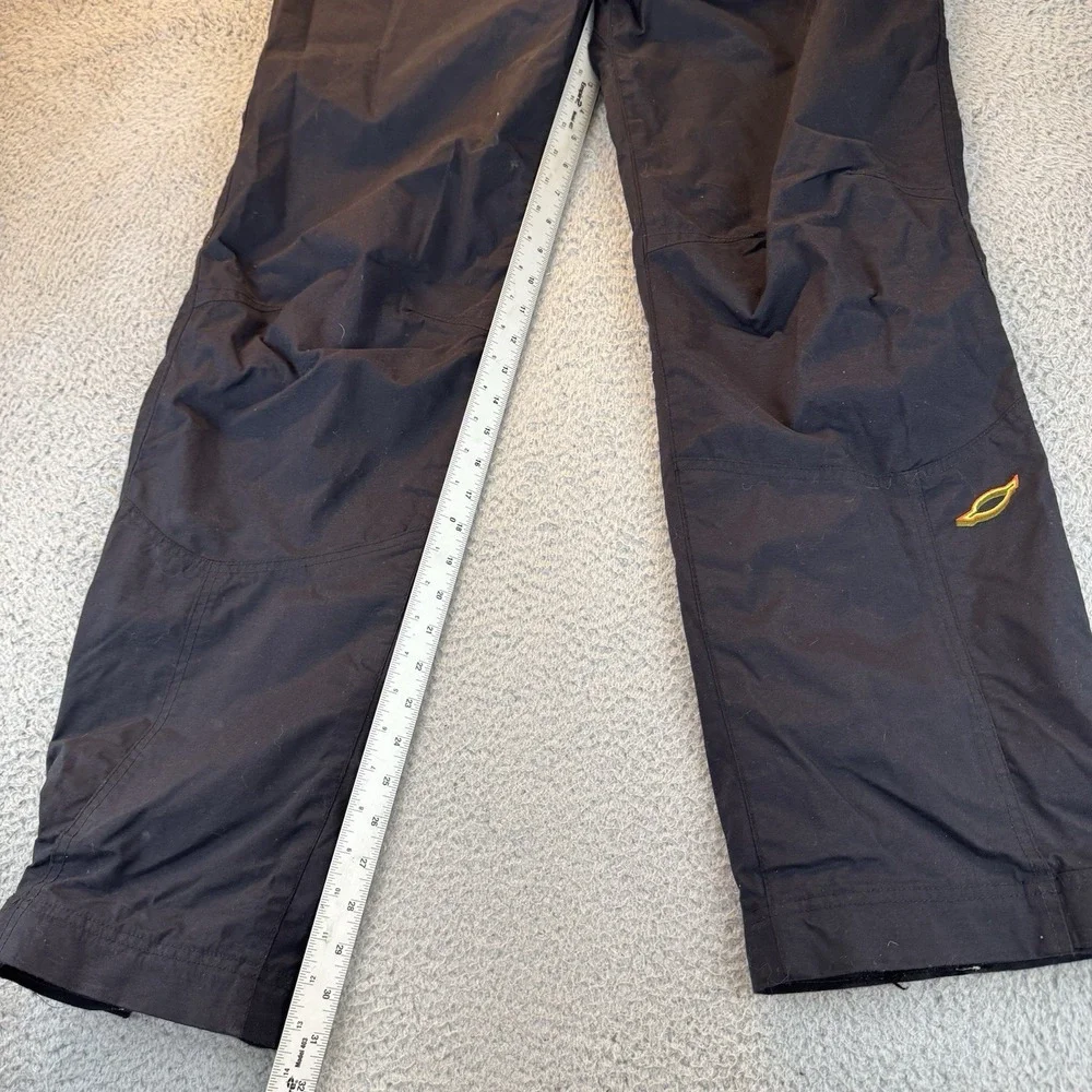 Vintage Sims Men's Snowboard Ski Black Pants Size‎ Large Lined Nylon